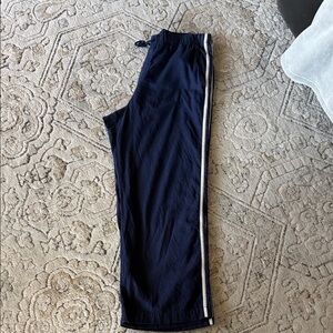 GAP Navy Blue Pants with Off-White Stripes